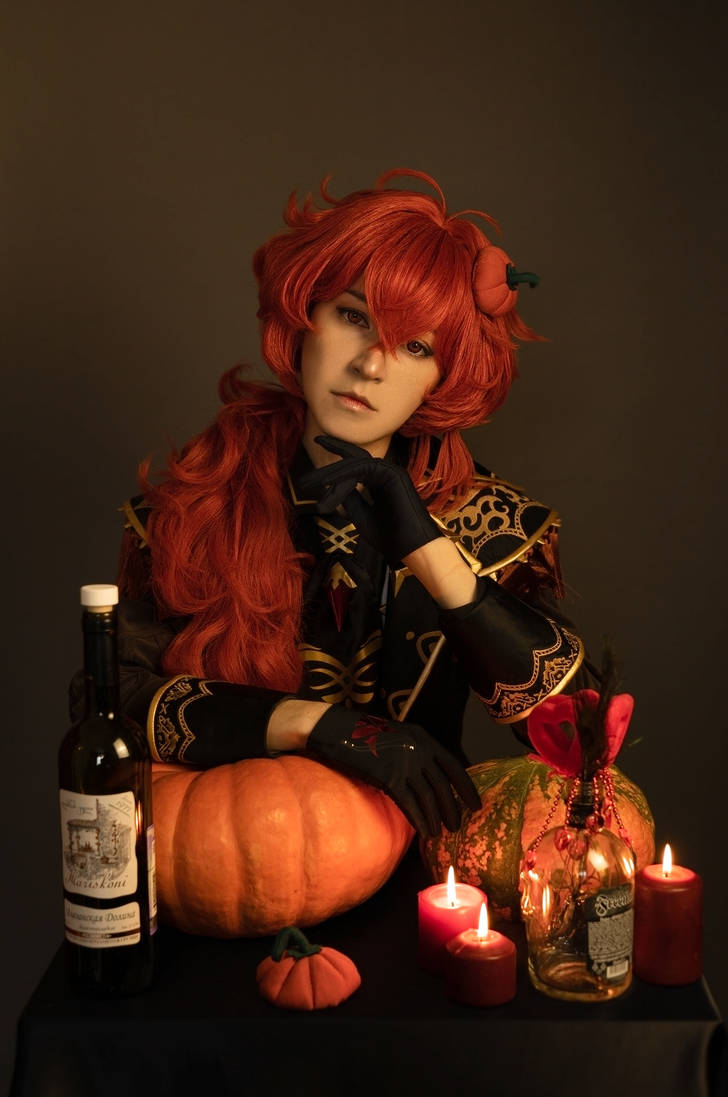 Diluc and Spooky season in Winery Dawn 1 by Odango-datte on DeviantArt