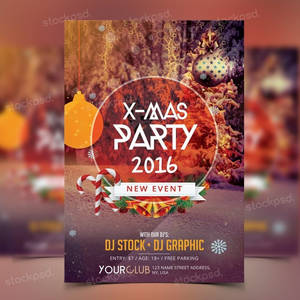 X-Mas Party 2016  PSD Freebie Flyer