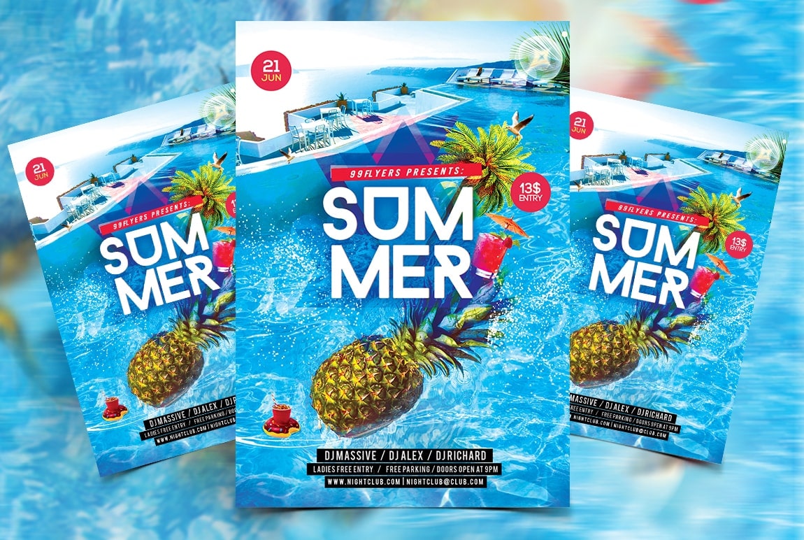 Flyer Splashlight Summer Splash Party Free PSD Flyer Template by Freebiedesign on DeviantArt