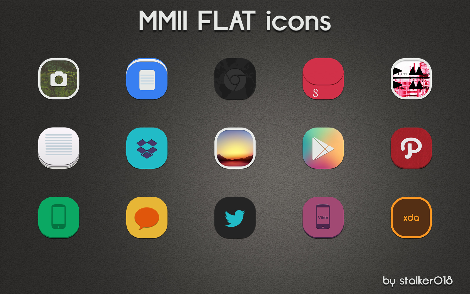 MMII FLAT Icons Preview by stalker018