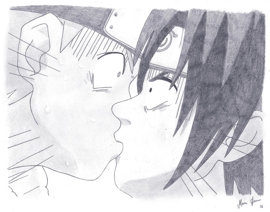 Naruto & Sasuke ^Kiss^ - Desenho de anny_lange - Gartic