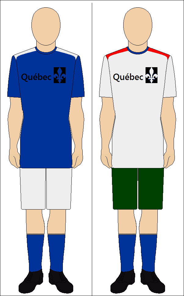 Soccer Football Uniform of the Republic of Quebec