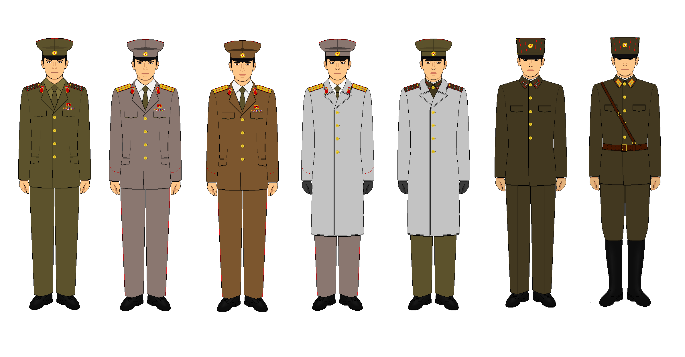 North Korean Military Uniforms By Kyuzoaoi On Deviantart