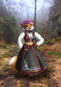 Fox in the forest - Mistel