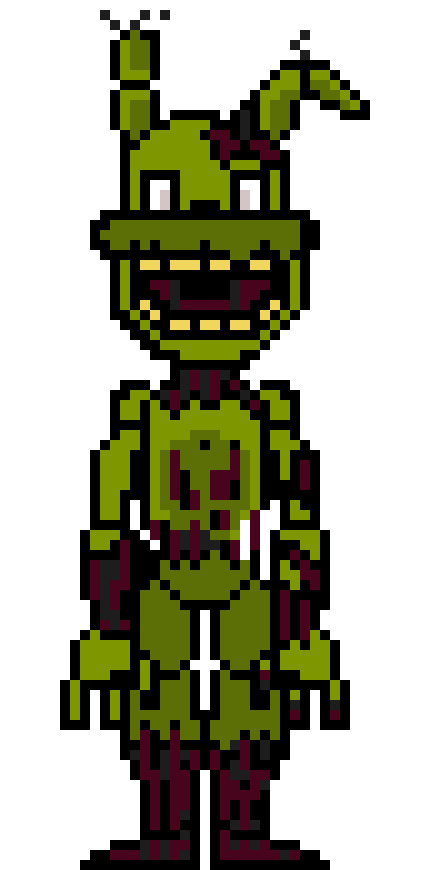 Pixelated Springtrap Springtrap V.1 by Downloader55 on DeviantArt