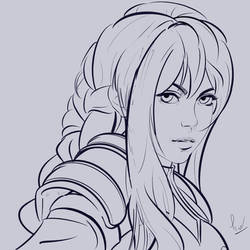 Agrias Fan Art Sketch