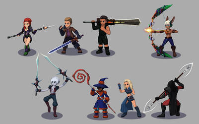 Playable Characters Design, Sacred Artefacts