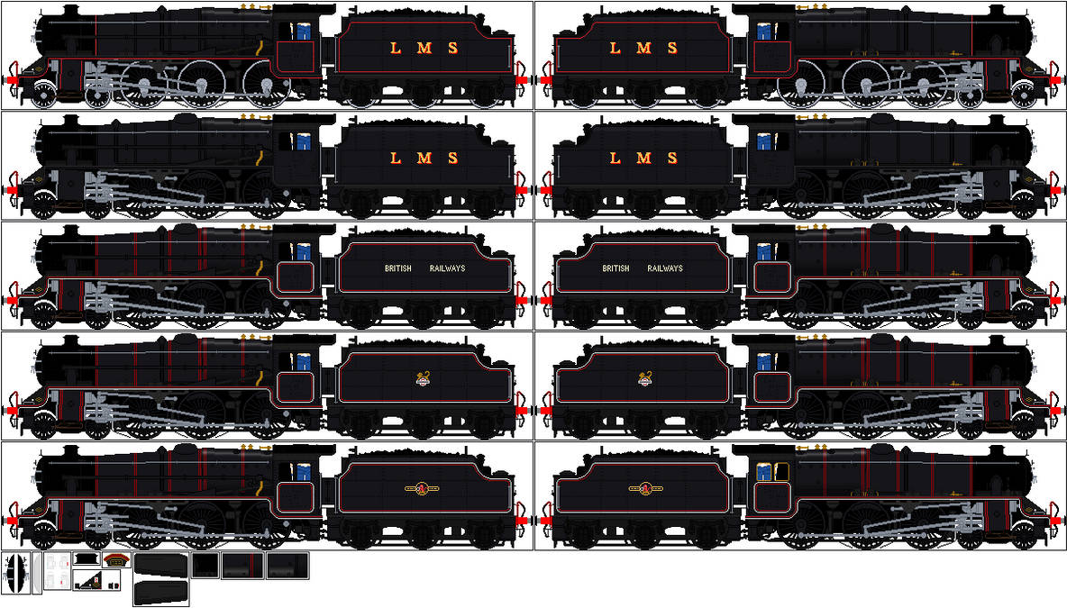 Lms Stanier 5mt Black Five base by orangeengine69 on DeviantArt