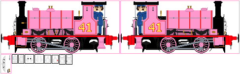 Pink Engine Drawing Corina the small pink engine by orangeengine69 on DeviantArt