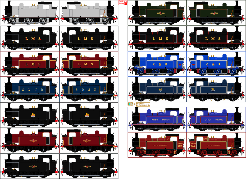 LMS 3F jinty + fictional livery by orangeengine69 on DeviantArt