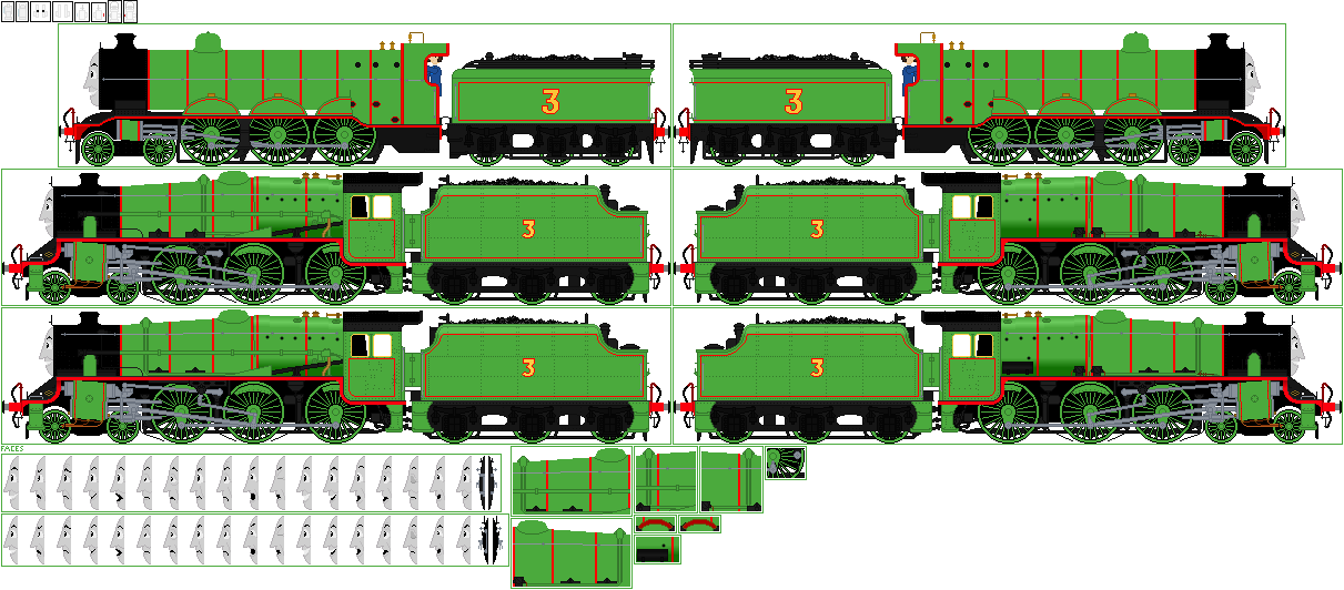 Henry The Green Engine improved by orangeengine69 on DeviantArt