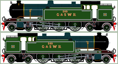 Gswr 540 class gswr green livery by orangeengine69 on DeviantArt