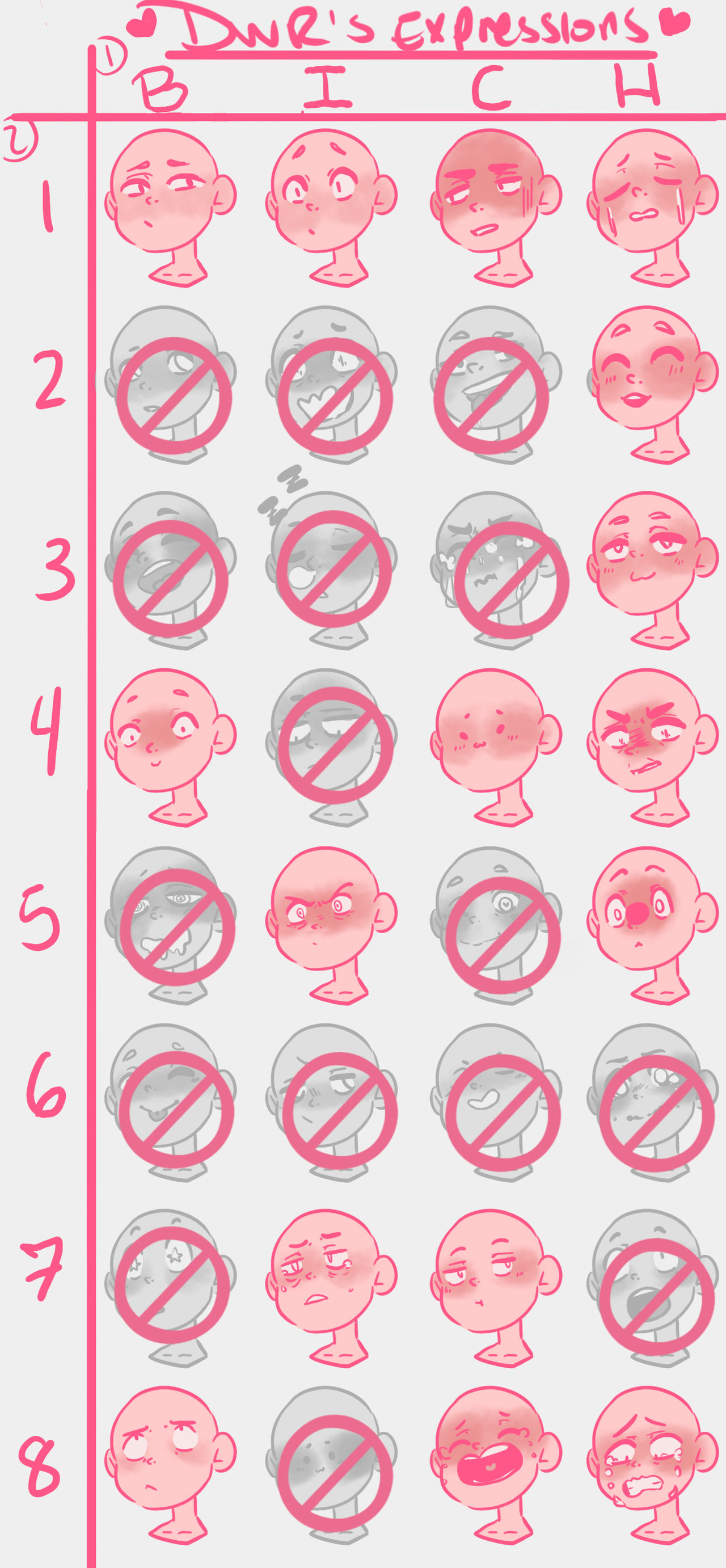 Ych Sfw Nsfw Expressions Open Set Price By Drawinwithoutreason On Deviantart