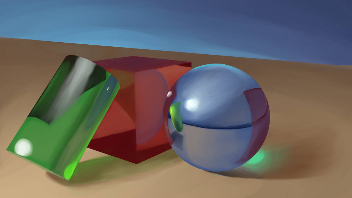 Basic Shape Painting Practice 2 by BeepBeepImmaDragon8 on DeviantArt