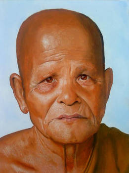 Portrait of a Buddhist monk
