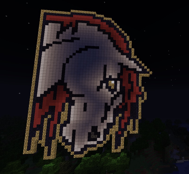 Minecraft Horse Head Village Guardian