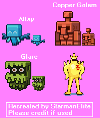 Minecraft Mob vote 2021 - Recreated Sprites by StarmanElite on DeviantArt