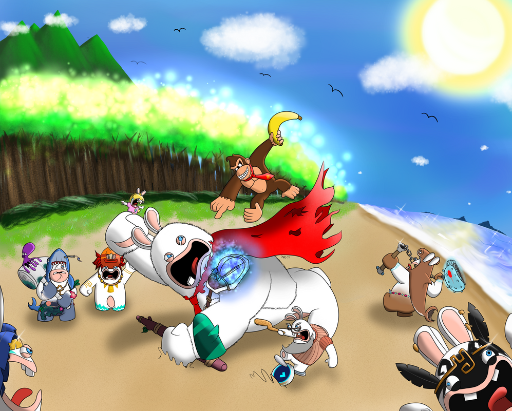 Rabbid Kong Vs. Donkey Kong by That-Adorable-Cat on DeviantArt