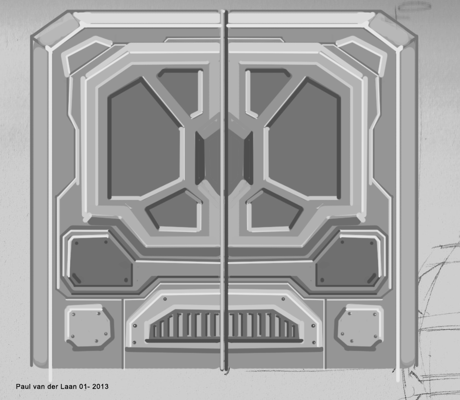 sci fi door texture