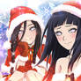 Xmas Hinata and Hanabi | Official Arts