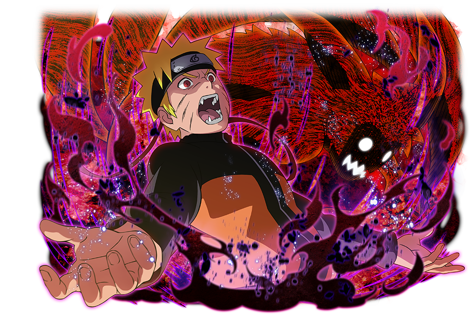 Naruto Uzumaki Ninja Mode with Kyubi · Creative Fabrica