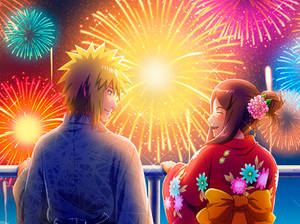 [NEW] Minato and Kushina at the Fireworks Festival