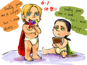 child Thor Loki