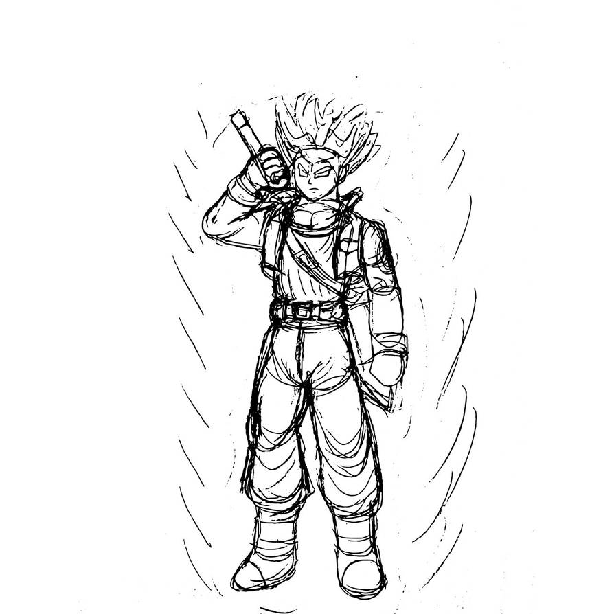 Super Saiyan Rage Trunks by BlueEdge047 on DeviantArt