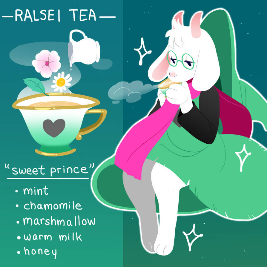 DELTARUNE tea ralsei by Walphish on DeviantArt