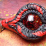 Shattered Red and Black Dragon Eye