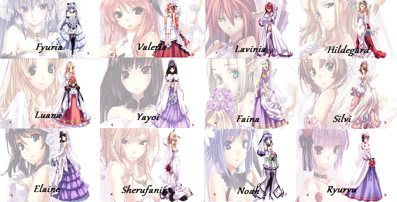 12 Blushing Brides