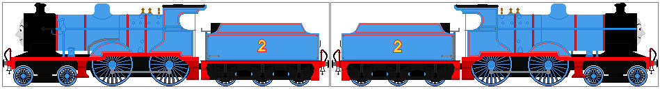Edward the blue LMS class 2P engine by JonathanLillo on DeviantArt