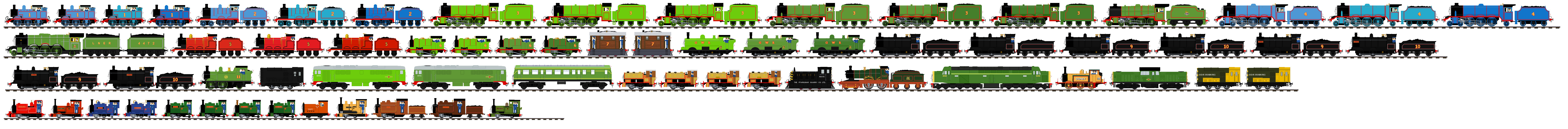 Thomas and Friends Engines by JonathanLillo on DeviantArt