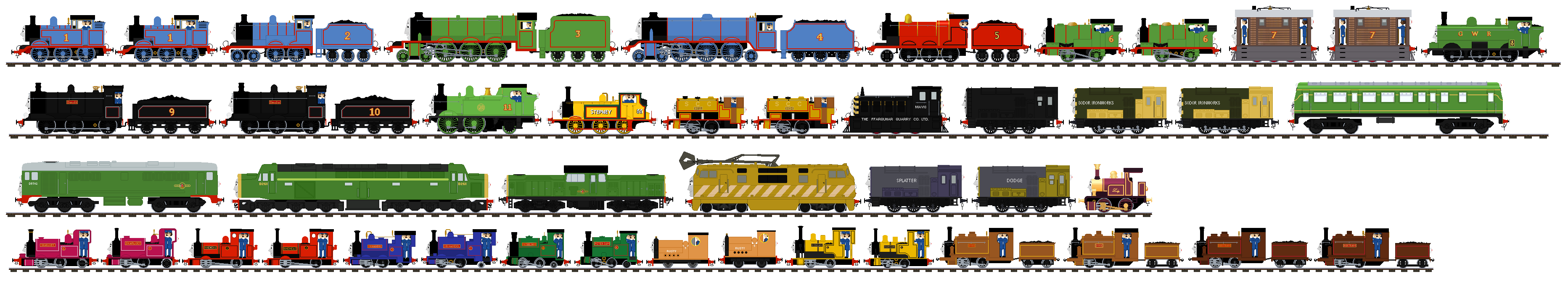 Thomas Train Types Thomas and the Magic Railroad Engines by JonathanLillo on DeviantArt