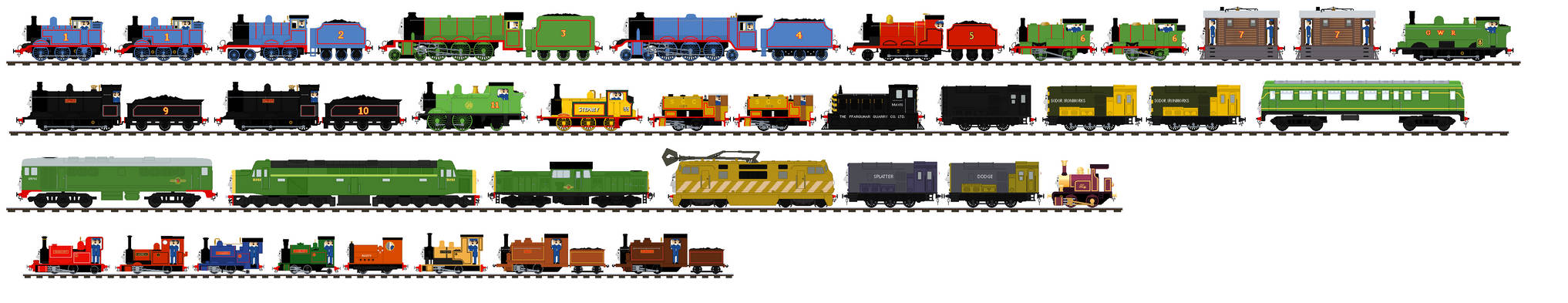 Thomas and the Magic Railroad Engines by JonathanLillo on DeviantArt