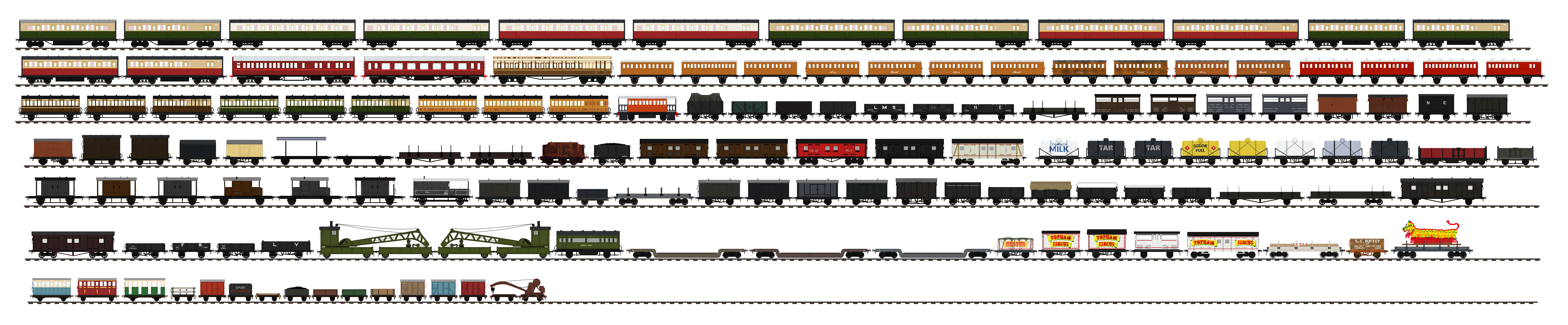 Ertl Rws Thomas and Friends Rolling Stocks by JonathanLillo on DeviantArt