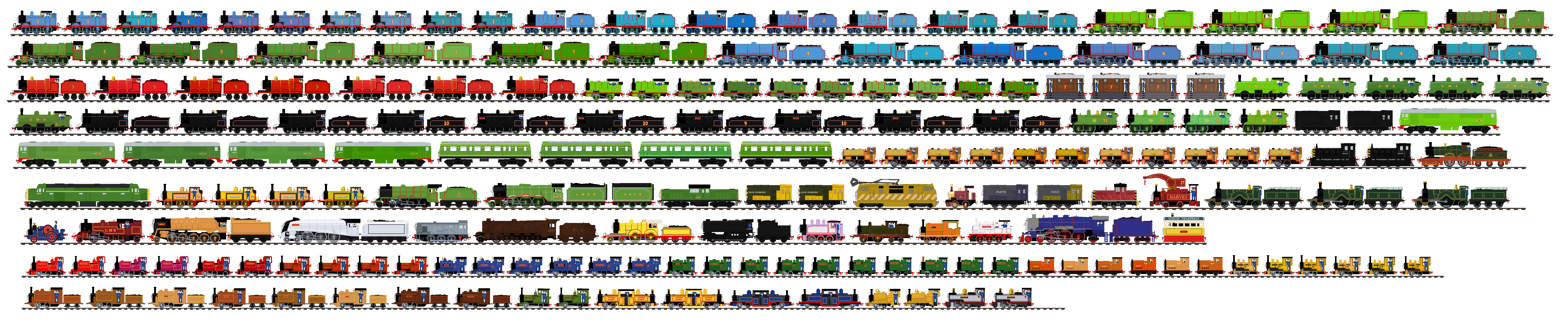 Model Style CGI Thomas Engines by JonathanLillo on DeviantArt