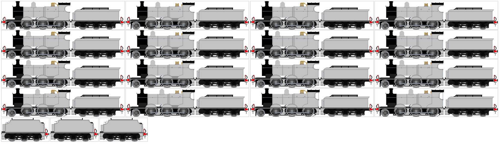 GSWR Classes 405, 406, 407 and 408 by JonathanLillo on DeviantArt