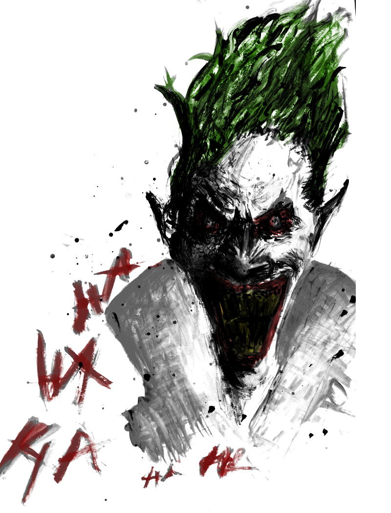 The Joker Painting (Watercolour and digital edit)