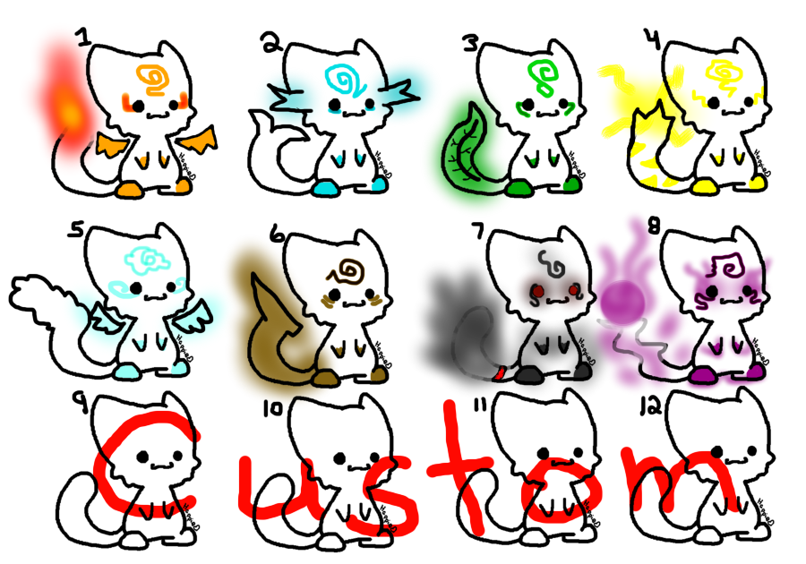 Elemental Cat Adoptables -OPEN-