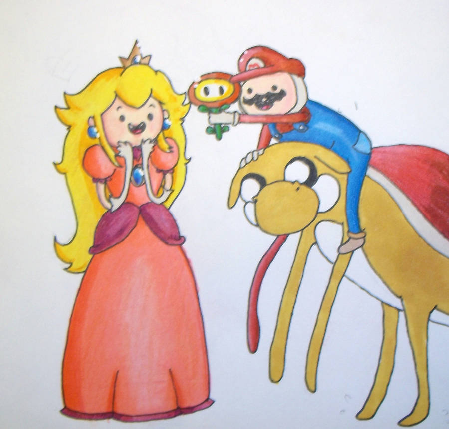 Super Mario Adventure Time by Kaylethpop