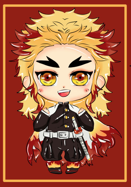 Chibi Rengoku by MsPolarBear on DeviantArt