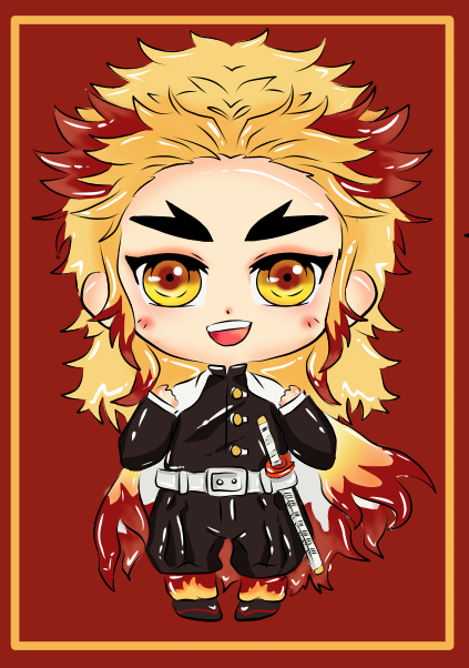 Chibi Rengoku Dumb Chibi Rengoku by MsPolarBear on DeviantArt