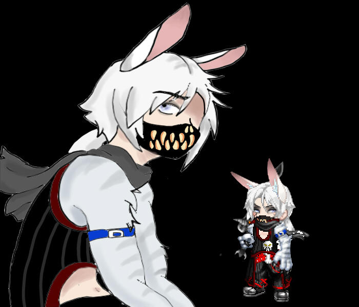 A Rabbit With Sharingon Rabbit by HarperTheHarpie on DeviantArt