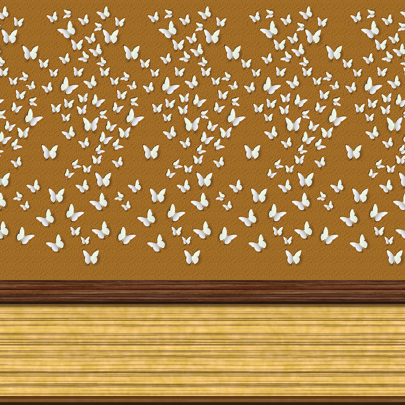 Wall Panel with Butterflies