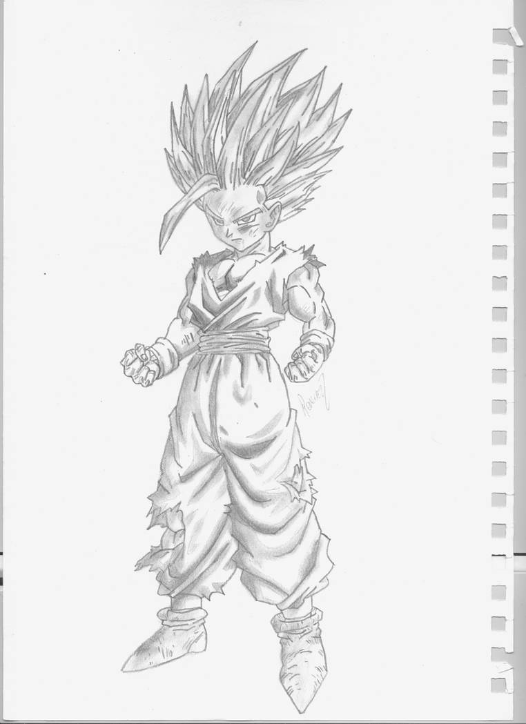 Gohan SSJ2 Drawing by ReveriezZz on DeviantArt