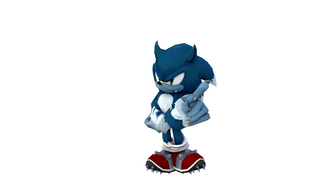Sonic the Werehog render (SSBB/Project M) by CaptainDMario1 on DeviantArt