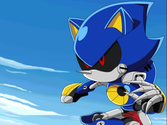 metal sonic (sonic and 3 more) drawn by cyberlord1109