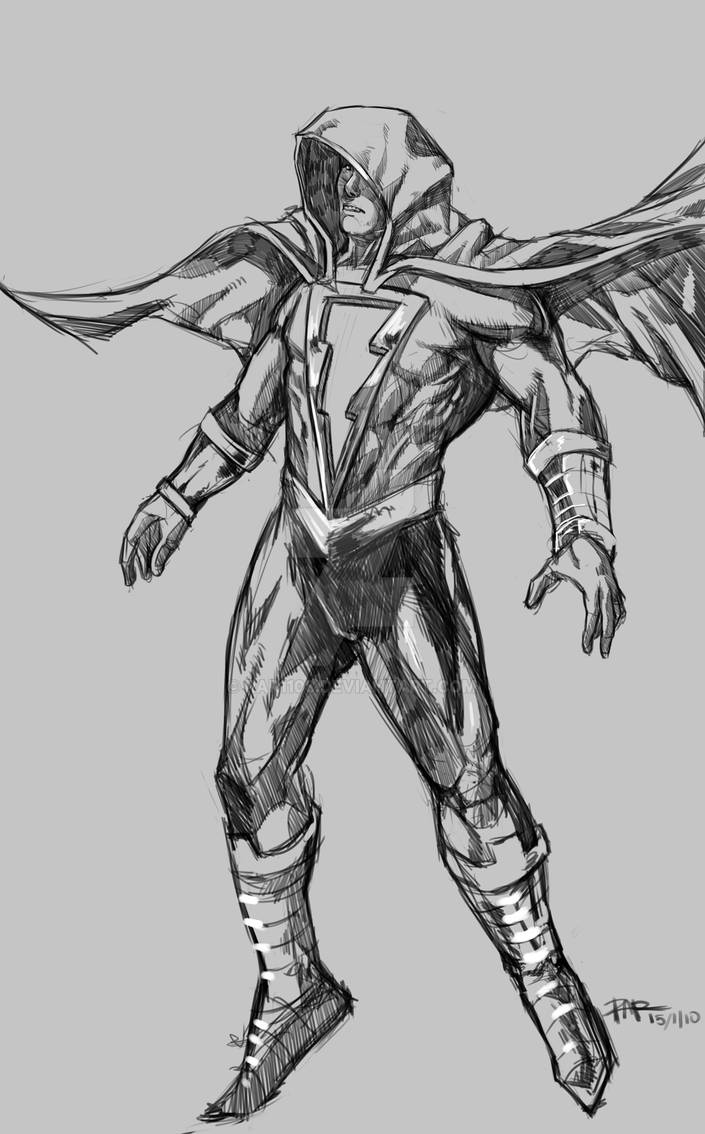 Shazam!! pencil style by rar1108 on DeviantArt
