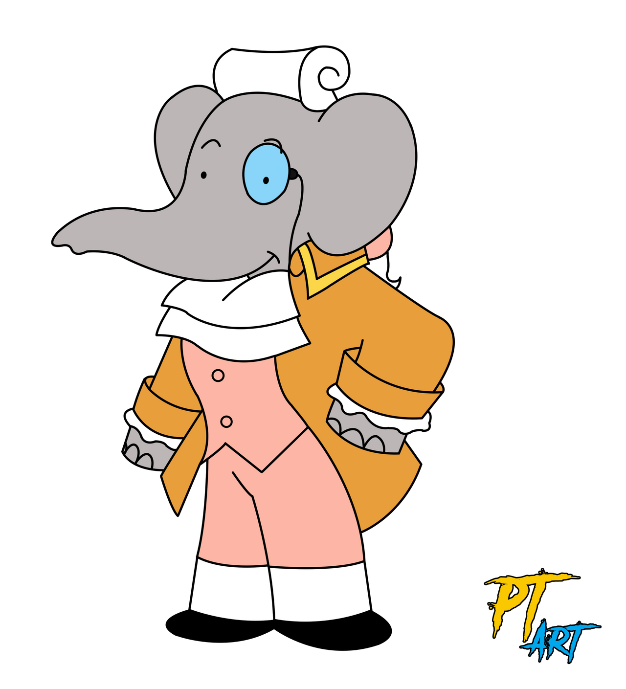 Babar Reri Pompadour (TV Series Version) HD Babar Art by PlatinumShrineArt on ...